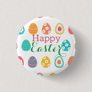 Modern Easter Egg 3 Cm Round Badge