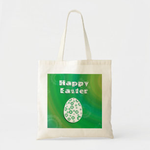 Modern Easter Egg Retro Paper Art Tote Bag