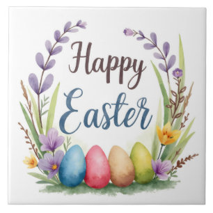Modern Easter Eggs Beautiful Collection Tile