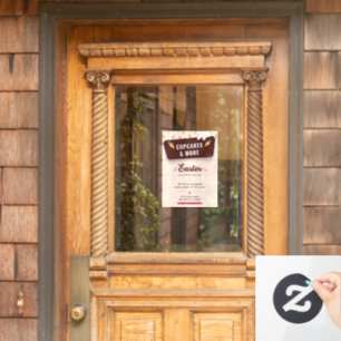 Modern Easter holiday business hours custom Window Cling