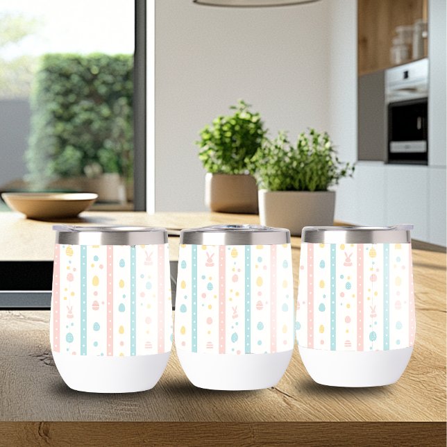 Modern Easter Pattern Wine Tumbler (Creator Uploaded)