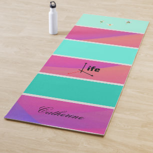 Modern Eco Friendly Solid and Rainbow Colour Yoga Mat