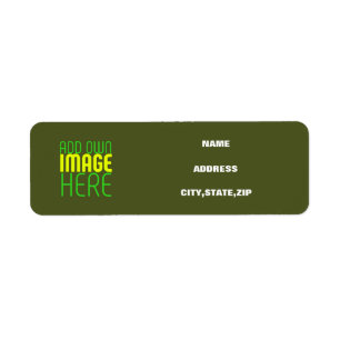 MODERN EDITABLE ARMY GREEN IMAGE TEXT TEMPLATE