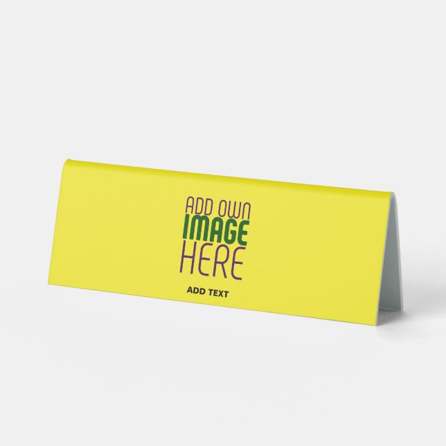 MODERN EDITABLE BRIGHT YELLOW IMAGE TEXT TEMPLATE (Front)