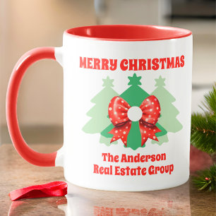 Modern Editable Business Christmas Holiday Mug