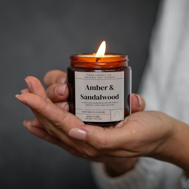 Modern Editable Candle Label (Creator Uploaded)