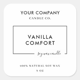 Modern Editable Candle Label Template