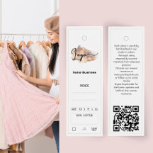 Modern Editable Clothing Tag
