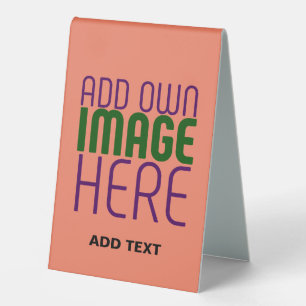 MODERN EDITABLE CORAL ORANGE IMAGE TEXT TEMPLATE