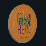 MODERN EDITABLE DARK ORANGE IMAGE TEXT TEMPLATE DARTBOARD<br><div class="desc">THIS IS A DESIGN FITTING FOR CUSTOMERS.YOU CAN CHANGE, RESIZE OR ADD LOGO, PHOTO, TEXT AND COLOURS THE WAY YOU WANT.THANK YOU.</div>