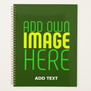 MODERN EDITABLE FOREST GREEN IMAGE TEXT TEMPLATE PLANNER