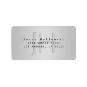 Modern Editable Gradient Return Address or Product Label