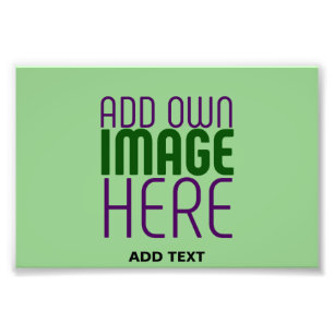 MODERN EDITABLE MINT GREEN IMAGE TEXT TEMPLATE PHOTO PRINT