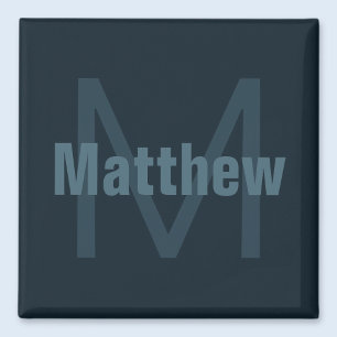 Modern Editable Name Magnet
