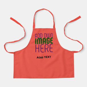 MODERN EDITABLE RED ORANGE IMAGE TEXT TEMPLATE APRON