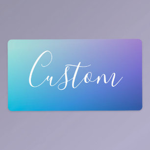 Modern Editable Script Writing   Colourful Ombre