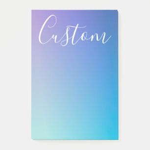 Modern Editable Script Writing Colourful Ombre Post-it Notes