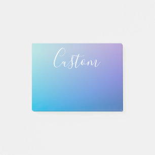 Modern Editable Script Writing   Colourful Ombre Post-it Notes