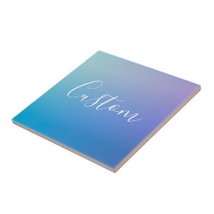 Modern Editable Script Writing   Colourful Ombre Tile