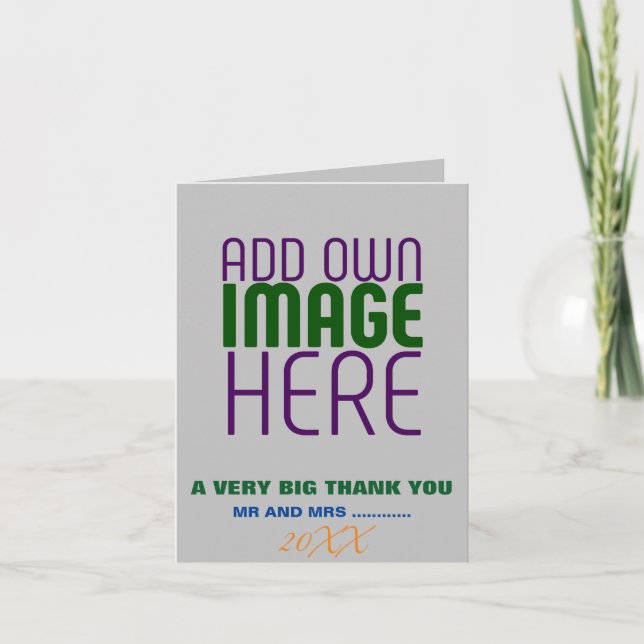 MODERN EDITABLE SIMPLE ASH IMAGE TEXT TEMPLATE (Front)