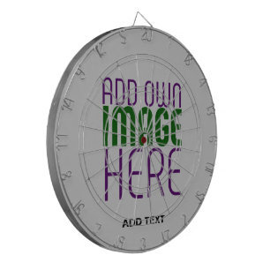MODERN EDITABLE SIMPLE ASH IMAGE TEXT TEMPLATE DARTBOARD