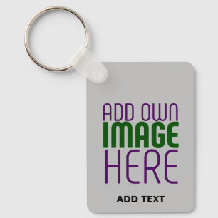 MODERN EDITABLE SIMPLE ASH IMAGE TEXT TEMPLATE KEY RING
