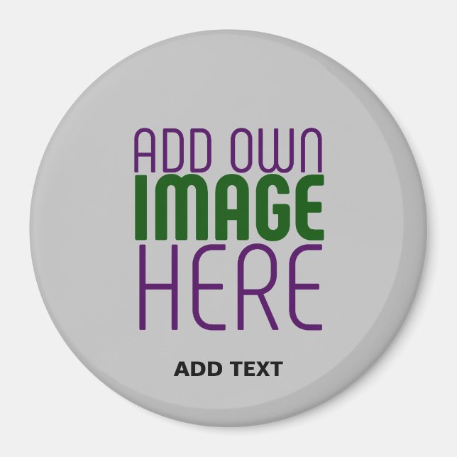 MODERN EDITABLE SIMPLE ASH IMAGE TEXT TEMPLATE MAGNET (Front)