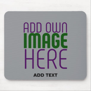 MODERN EDITABLE SIMPLE ASH IMAGE TEXT TEMPLATE MOUSE MAT