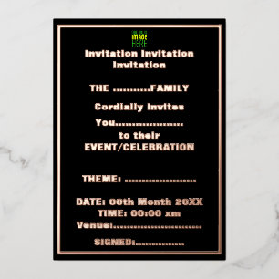 MODERN EDITABLE SIMPLE BLACK IMAGE TEXT TEMPLATE