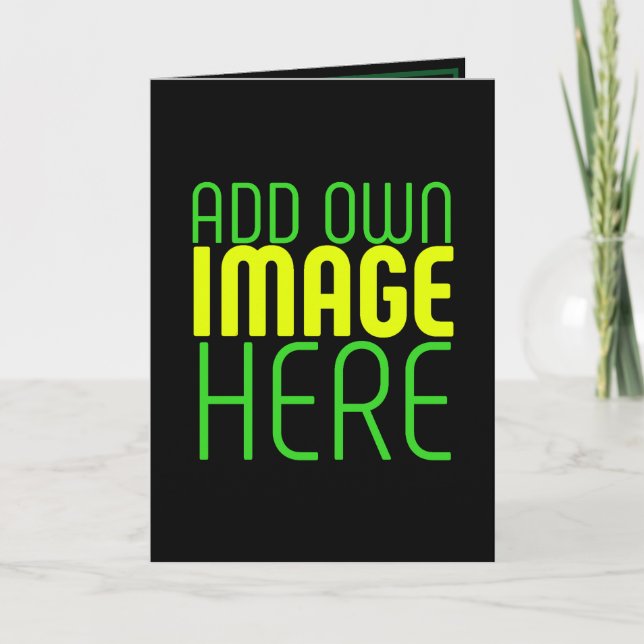 MODERN EDITABLE SIMPLE BLACK IMAGE TEXT TEMPLATE (Front)