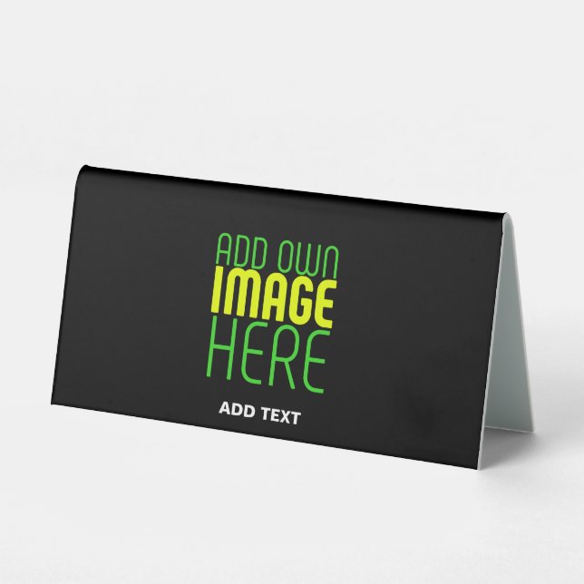 MODERN EDITABLE SIMPLE BLACK IMAGE TEXT TEMPLATE (Front)