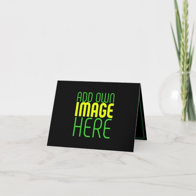 MODERN EDITABLE SIMPLE BLACK IMAGE TEXT TEMPLATE (Front)