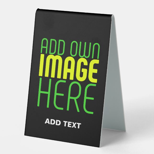 MODERN EDITABLE SIMPLE BLACK IMAGE TEXT TEMPLATE (Front)
