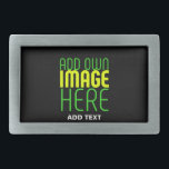 MODERN EDITABLE SIMPLE BLACK IMAGE TEXT TEMPLATE BELT BUCKLE<br><div class="desc">THIS IS A DESIGN FITTING FOR CUSTOMERS.YOU CAN CHANGE, RESIZE OR ADD LOGO, PHOTO, TEXT AND COLOURS THE WAY YOU WANT.THANK YOU.</div>