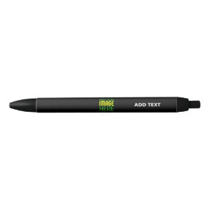 MODERN EDITABLE SIMPLE BLACK IMAGE TEXT TEMPLATE BLUE INK PEN