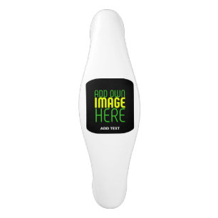 MODERN EDITABLE SIMPLE BLACK IMAGE TEXT TEMPLATE CERAMIC CABINET PULL