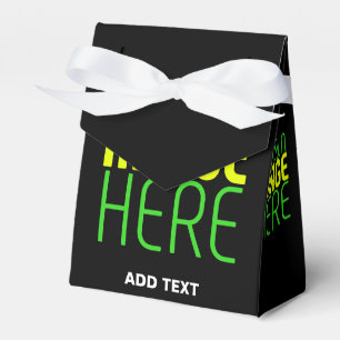 MODERN EDITABLE SIMPLE BLACK IMAGE TEXT TEMPLATE FAVOUR BOX