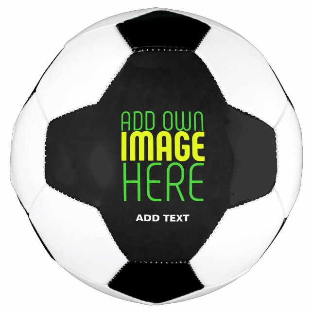 MODERN EDITABLE SIMPLE BLACK IMAGE TEXT TEMPLATE FOOTBALL (Front)