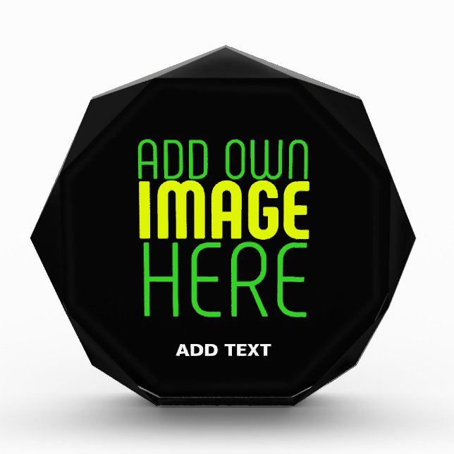 MODERN EDITABLE SIMPLE BLACK IMAGE TEXT TEMPLATE PHOTO BLOCK (Front)