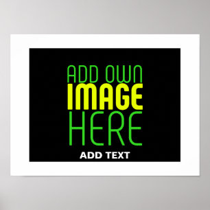 MODERN EDITABLE SIMPLE BLACK IMAGE TEXT TEMPLATE POSTER