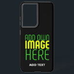 MODERN EDITABLE SIMPLE BLACK IMAGE TEXT TEMPLATE SAMSUNG GALAXY CASE<br><div class="desc">THIS IS A DESIGN FITTING FOR CUSTOMERS.YOU CAN CHANGE, RESIZE OR ADD LOGO, PHOTO, TEXT AND COLOURS THE WAY YOU WANT.THANK YOU.</div>