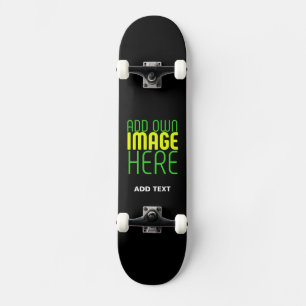 MODERN EDITABLE SIMPLE BLACK IMAGE TEXT TEMPLATE SKATEBOARD