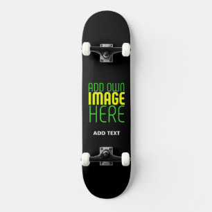 MODERN EDITABLE SIMPLE BLACK IMAGE TEXT TEMPLATE SKATEBOARD