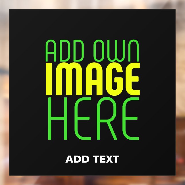 MODERN EDITABLE SIMPLE BLACK IMAGE TEXT TEMPLATE WINDOW CLING (Sheet 2)