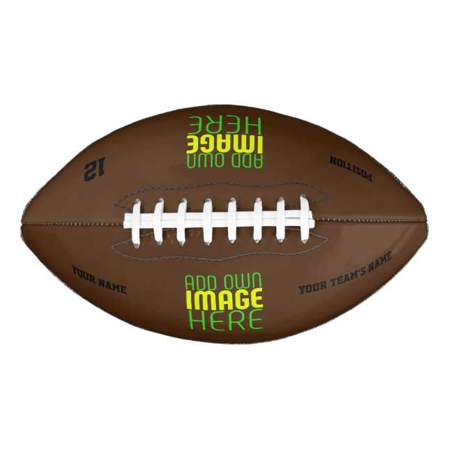MODERN EDITABLE SIMPLE BROWN IMAGE TEXT TEMPLATE AMERICAN FOOTBALL (Front)