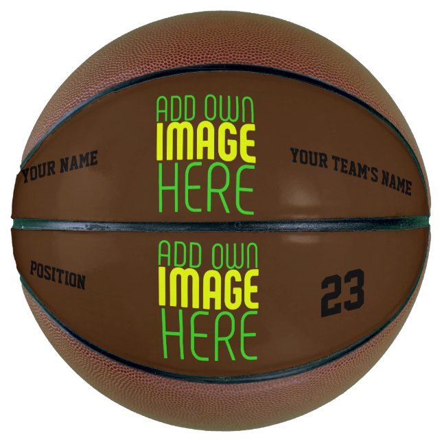 MODERN EDITABLE SIMPLE BROWN IMAGE TEXT TEMPLATE BASKETBALL (Front)