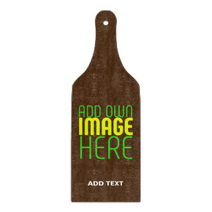 MODERN EDITABLE SIMPLE BROWN IMAGE TEXT TEMPLATE CUTTING BOARD