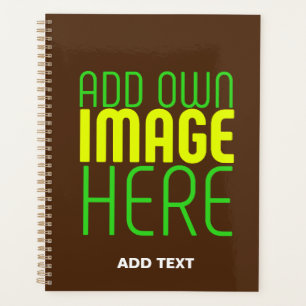 MODERN EDITABLE SIMPLE BROWN IMAGE TEXT TEMPLATE PLANNER