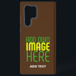 MODERN EDITABLE SIMPLE BROWN IMAGE TEXT TEMPLATE SAMSUNG GALAXY CASE<br><div class="desc">THIS IS A DESIGN FITTING FOR CUSTOMERS.YOU CAN CHANGE, RESIZE OR ADD LOGO, PHOTO, TEXT AND COLOURS THE WAY YOU WANT.THANK YOU.</div>