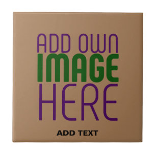  MODERN EDITABLE SIMPLE BROWN IMAGE TEXT TEMPLATE TILE